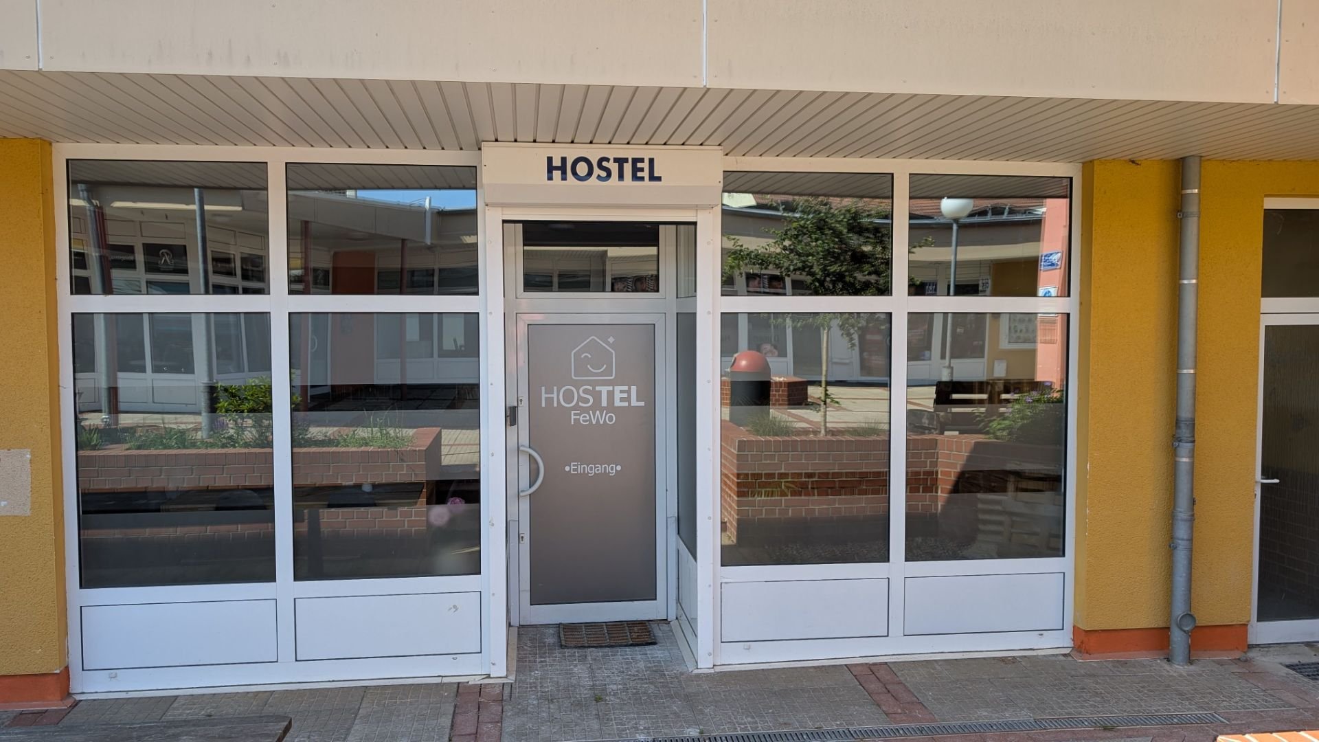 Eingang FeWo Hostel-Style